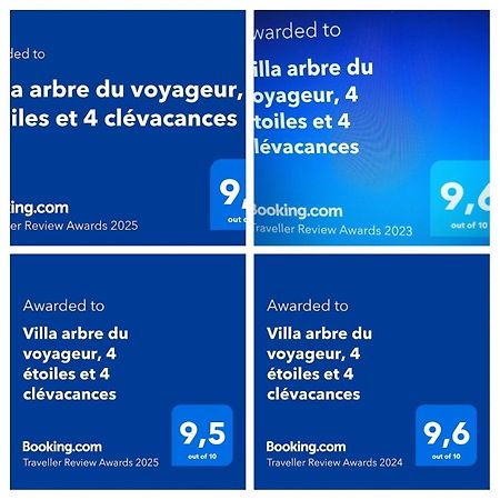 Villa Arbre Du Voyageur, 4 Etoiles Et 4 Clevacances Entre-Deux Luaran gambar